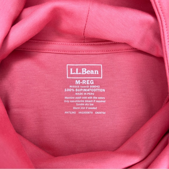 L.L. Bean Coral Cowl Neck Women's Top - Picture 4 of 6